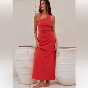 Seven Wonders Saphira long midi dress- jaffa